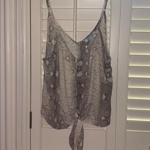 Brand new snakeskin top